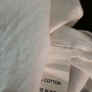 Symbol White Cotton Top