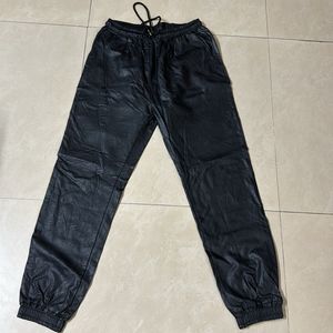 Leather Joggers