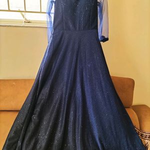 Royal Blue Party Wear Gown