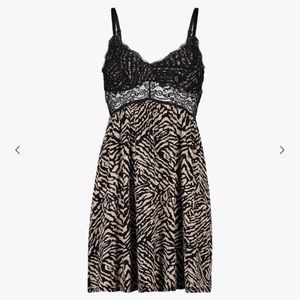 HunkemollerVera Jersey Lace Slip Dress