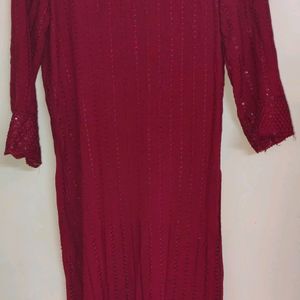 Maroon Kurti