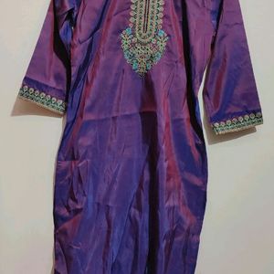 Purple🟣Kurta Plazo Pant Set For 34 Bust