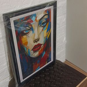 Beautiful Blue Eye Lady Photo Frame