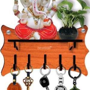 Wood Key Holder With Stand