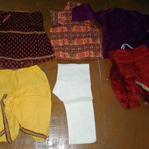 Combo Of 3 Kurta Set For Kids