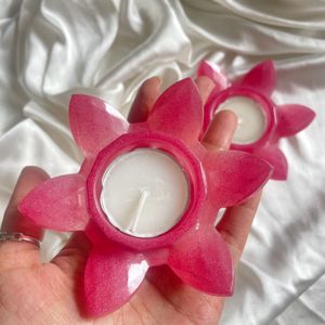 Lotus Resin Tea Light Holders