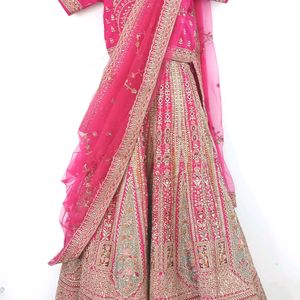 Machine Embroidery Lehenga Choli (Women)