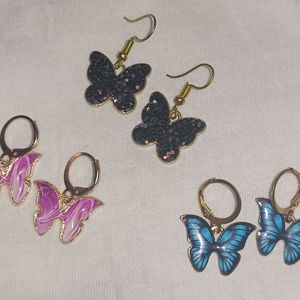 Combo of Butterfly Earrings 🦋