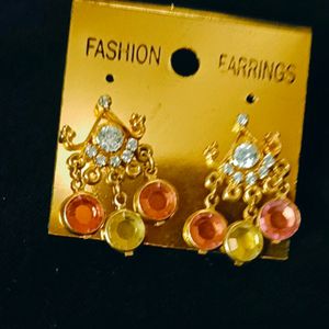 Colourful  Necklace And Earrings