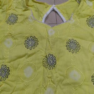 Kurti With Pearl Design