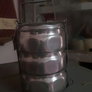 3 Compartment Steel Tiffin