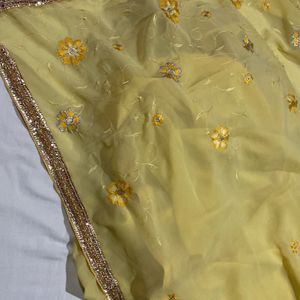 Yellow Saree Designed