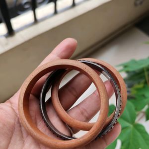 New 2 Set Of Wooden Bangle