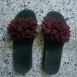 Women's Marron Slippers