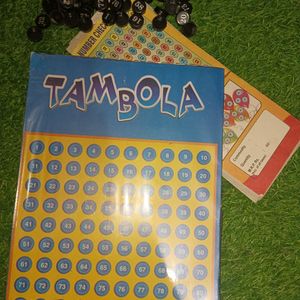 Tambola Game Board With Chits And Coins