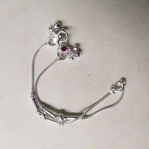 Pure Silver Ball Anklet for baby boys and girls