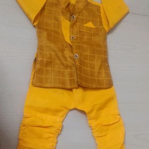 Yellow Ethnic Kutta for Baby