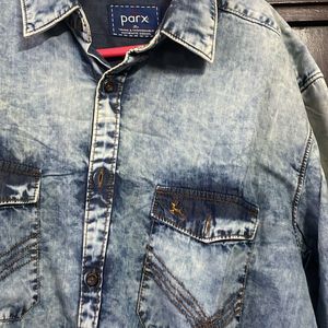 Parx Originals Blue Denim Design Shirt