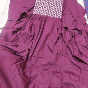 Purple Color Long Kurti.....