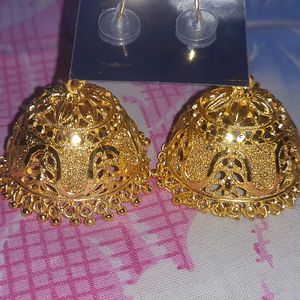 New Big Size Golden Jhumka