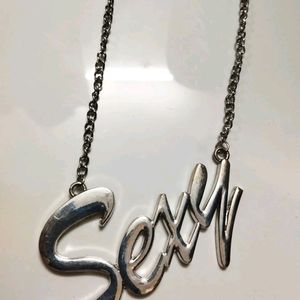 Stylish Silver Chain(SEXY) Pendent