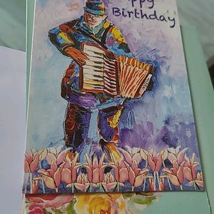 Artistic Birthday Card Set Of 4