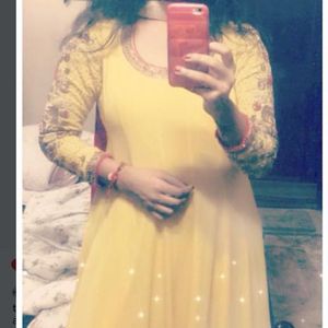 Yellow Anarkali