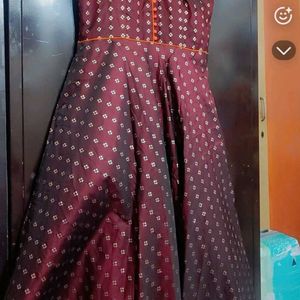 Burgundy Party Wear Gown For Girl Or Woman 42 Bust