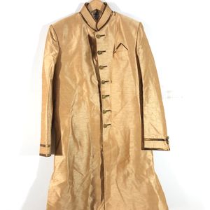 Beige Golden Yellow Casual Sherwani (Men’s)