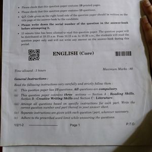 Class 12 Commerce Exam Paper