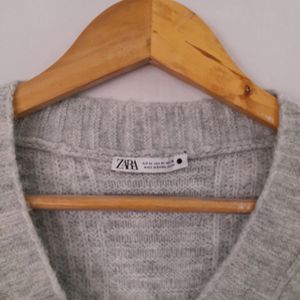 Grey Sweater Style Top (Women's)