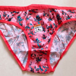 New Panties 3 Piece L, M Size Latest Trend Cotton