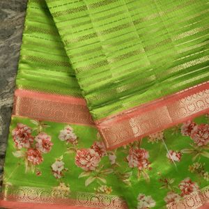 Chanderi Stripes Saree