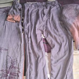 Pretty Lavender Cotton Suit