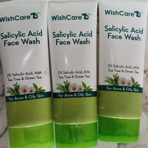 Wishcare Salicylic Acid Facewash Combo Of 3