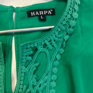 Harpa Green Colour Dress Sleeves 🌸✨✨✨