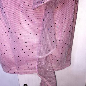 Pink Glittery Party Wear