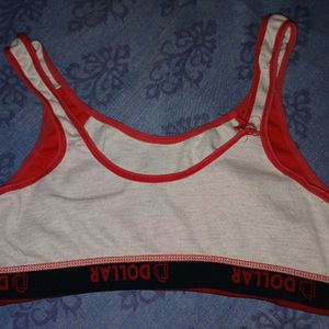 Red And White Sports Bra