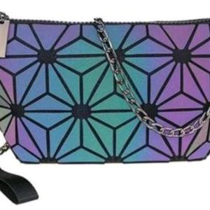 llHolographic Sling Bag Women Pouch Clutch Handbag