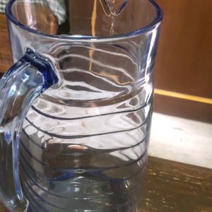 Blue Shaded Glass Jug