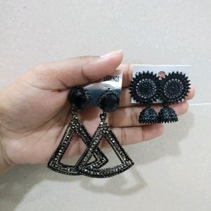 Black Combo Earings