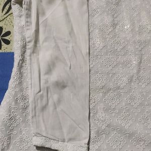 White Chikankari Kurta