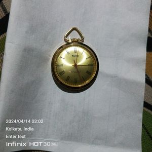 hmt Hand Winding Mechanical Pocket Watch