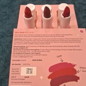 Myglamm Mini Lip Kit Combo Of 3 Boxes