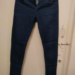 NAVY BLUE COTTON CHUDIDAR SKINNY JEANS