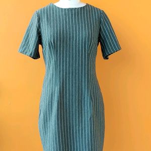 VERO MODA STRIPPED GREY DRESS