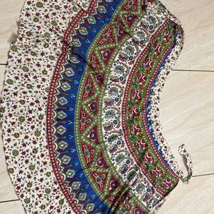 Ethnic Wrap Up Multicolour Skirt