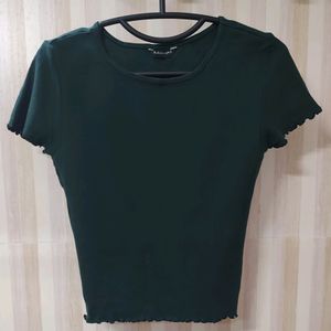 Solid Round Neck Top