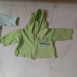 Combo Of 2 Infant Night Suit & 1 Hoodie