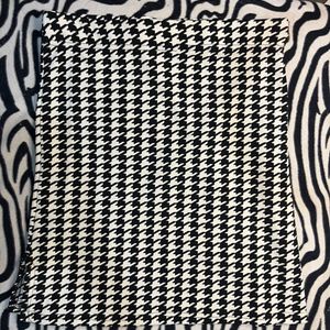 Black and white Checkered Short Skirt Size S